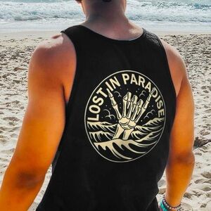 'Lost in Paradise' Men's Tank Top